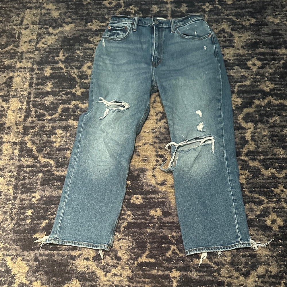 Abercrombie & Fitch women’s ankle straight ultra high rise 
Size 4 /27